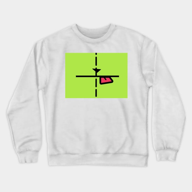 INVADER ZIM! GIR Mask 2 Crewneck Sweatshirt by Angsty-angst